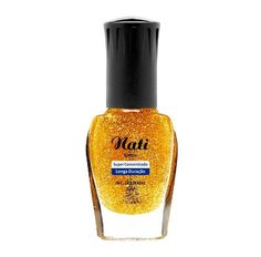 Esmalte Nati Glitter Dourado