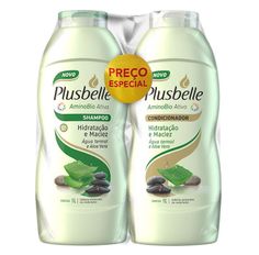 Kit Shampoo + Condicionador Plusbelle Aloe Vera 1L