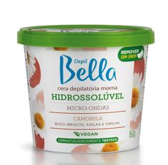 Cera Depil Bella Hidrossolúvel Para Microondas Camomila 160g