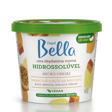 Cera Depil Bella Hidrossolúvel Para Microondas Maracujá 160g