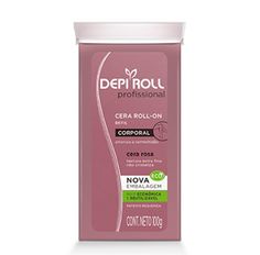 Cera Depilatória Depi-Roll Refil Rosa Sem Tampa 100g