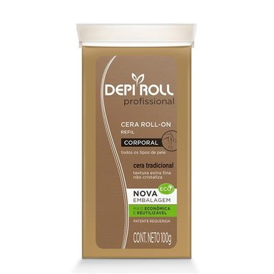 Cera Depilatória Depi-Roll Refil Tradicional Sem Tampa 100g