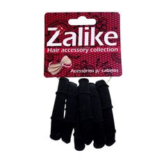 Elástico Para Cabelo Zalike Sem Emenda Com 6 Unidades Preto - 219