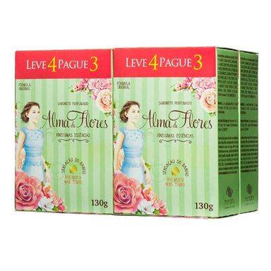 Sabonete Alma Flores Classic 130g Leve 4 Pague 3