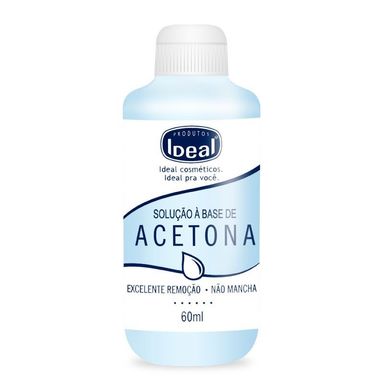 Removedor De Esmalte Ideal A Base Acetona 60ml