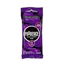 Preservativo Prudence Cores e Sabores Uva Com 6 Und