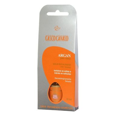 Base Fortalecedora Para Unhas Argan Casco De Cavalo Maru 10ml