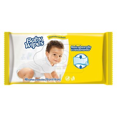 Lenço Umedecido Baby Wipes 48 Unidades