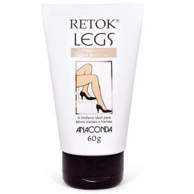 Maquiagem Para Pernas Anaconda Retok Legs Bronzeado Médio 60g