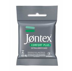 Preservativo Jontex Extra Lubrificado Com 3 Unidades