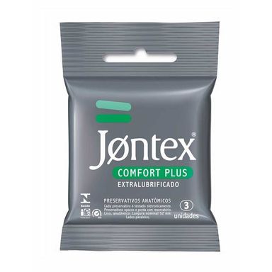 Preservativo Jontex Extra Lubrificado Com 3 Unidades
