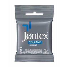 Preservativo Jontex Sensitive Com 3 Unidades