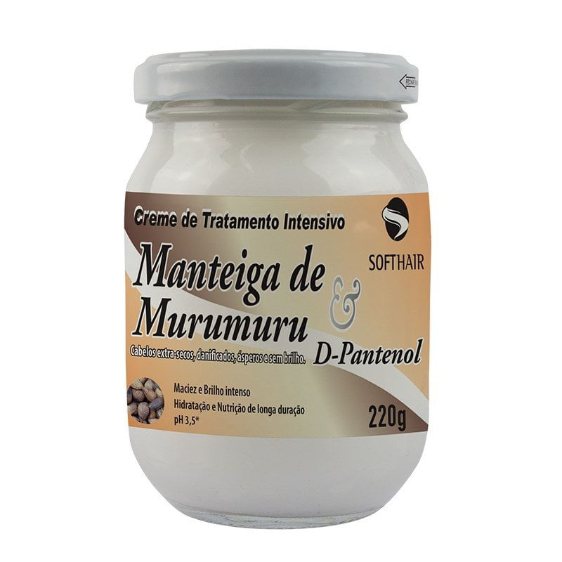 Manteiga Soft Hair Murumuru E D-Pantenol 220g - Lojas Rede