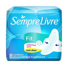 Absorvente Sempre Livre Fit Max Com Abas Com 8 Unidades