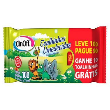 Toalha Umedecida Clin Off Leve 100 Pague 90