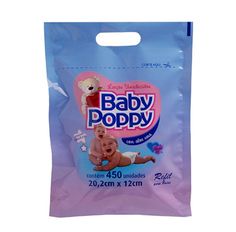 Lenço Umedecido Baby Poppy Refil Com 450 Unidades