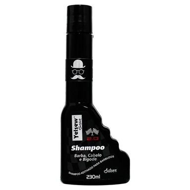 Shampoo Yelsew Barber 3 Em 1 Barba, Cabelo E Bigode Silver 230ml