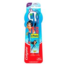 Escova Dental Colgate Smile Liga da Justiça 2 Unidades 6+Anos