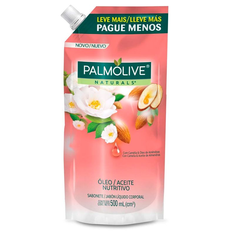 Sabonete Líquido Refil Palmolive Naturals Camélia 500ml - Lojas Rede