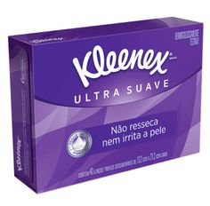 Lenço Kleenex Dermoseda Com 40 Unidades