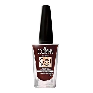 Esmalte Colorama Efeito Gel Marrom Da Riqueza