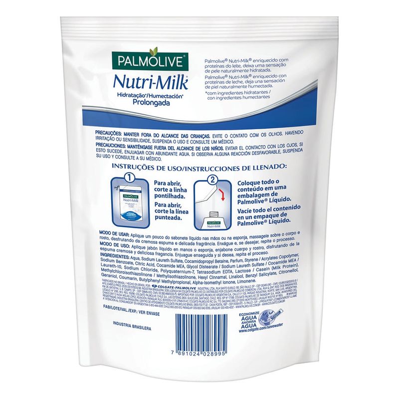 Sabonete Liquido Palmolive Nutrimilk Hidratante 250Ml, sabonete