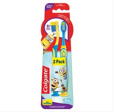 Escova Dental Colgate Smiles Minions 6+Anos Com 2 Unidades