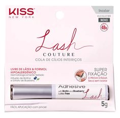 Cola Para Cílios Kiss New York Lash Couture - Incolor
