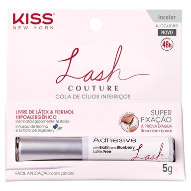 Cola Para Cílios Kiss New York Lash Couture - Incolor