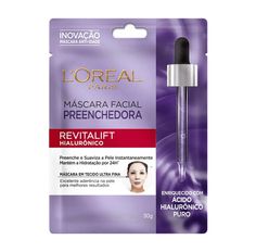Máscara Facial Preenchedora L'oréal Revitalift Hialurônico Sachê 30g