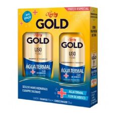 Kit Niely Gold Liso Pleno Shampoo 275ml + Condicionador 175ml