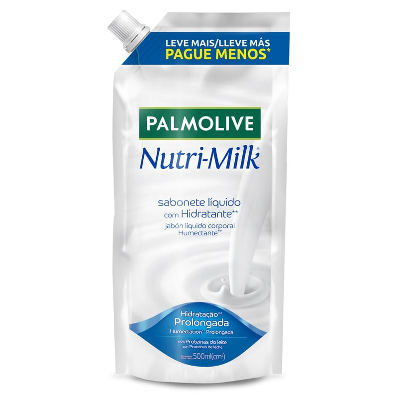 Sabonete Líquido Palmolive Nutrimilk Refil 500ml - Lojas Rede