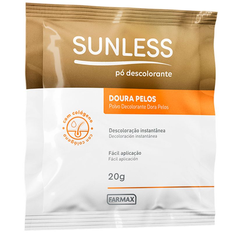 PÓ DESCOLORANTE SUNLESS DOURA PELOS 20G