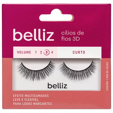 Cílios Postiços Belliz 3D 201