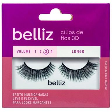 Cílios Postiços Belliz 3D 207