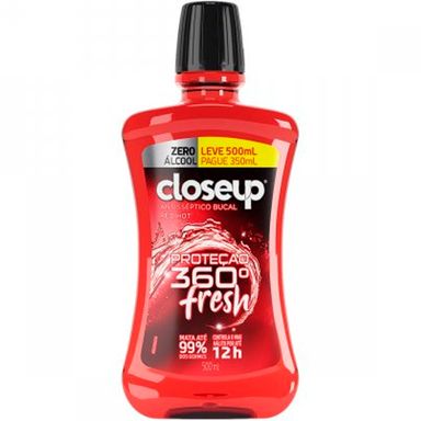 Antisséptico Bucal Close Up Red Hot Sem Álcool 500ml