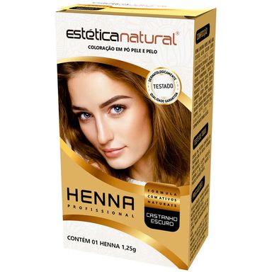 Henna Estética Natural Castanho Escuro 1,25g
