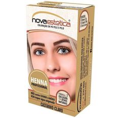 Kit Henna Para Sobrancelha Nova Estética Castanho Claro