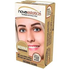 Kit Henna Para Sobrancelha Nova Estética Castanho Escuro