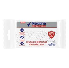 Lenço Umedecido Rexona Antibacterial 20 Unidades