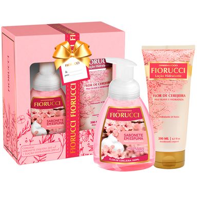 Kit Sabonete Liquido Fiorucci 260ml + Hidratante Flor De Cerejeira 200ml