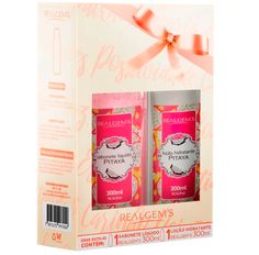 Kit Sabonete Liquido + Loção Hidratante Realgems Pitaya 300ml
