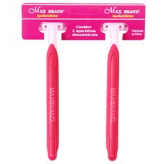 Aparelho De Barbear Max Brand Rosa 2 Unidades