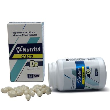 Suplemento Alimentar Nutritá Cálcio + D3 - 60 Capsulas