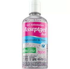 Álcool Gel Antisséptico Asseptgel Para As Mãos Teens Soft 52g