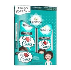 Kit Relvazon Shampoo 350ml + Condicionador 200ml Eu Amo Cachos