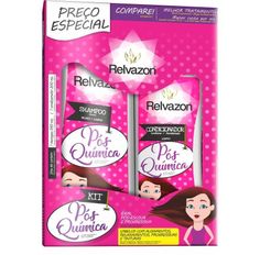 Kit Relvazon Shampoo 350ml + Condicionador 200ml Pós Química