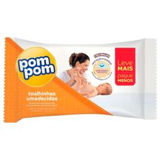 Lenço Umedecido Pom Pom Suave - 96 Unidades