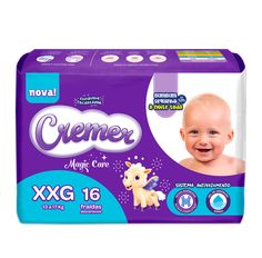 Fralda Descartável Cremer Magic Care Jumbo XXG - 16 Unidades