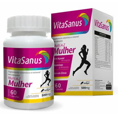 Suplemento Alimentar Vitasanus Mulher 60 Capsulas Softgel